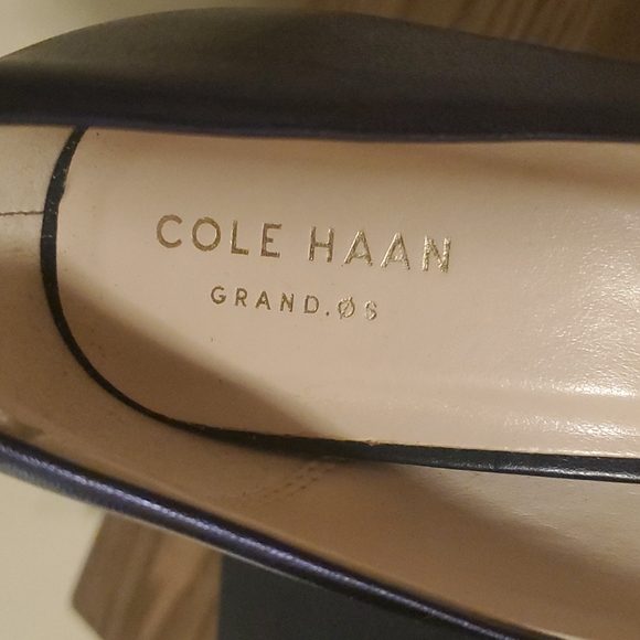 Women's Cole Haan Blue Metallic Heels - Picture 2 of 6